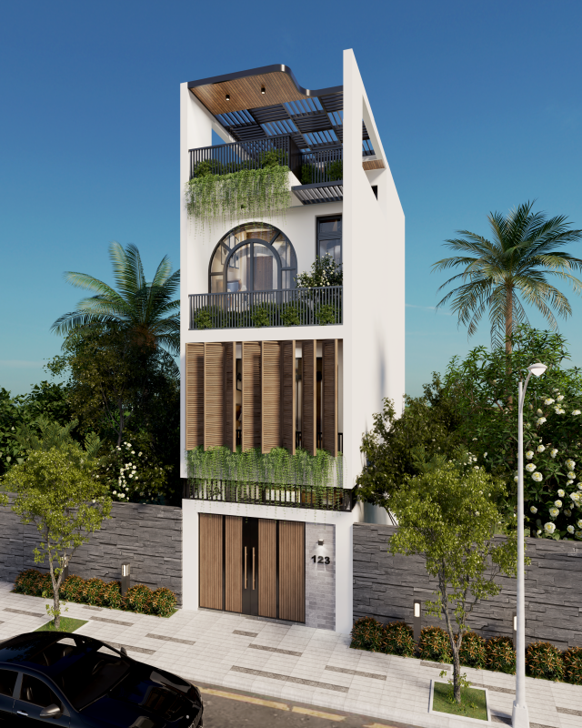 NGOẠI THẤT NHÀ PHỐ 01