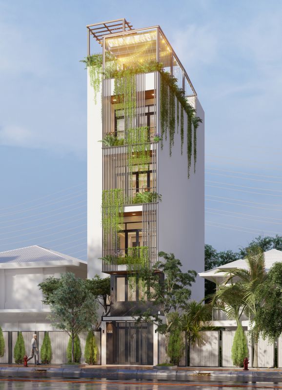 NGOẠI THẤT NHÀ PHỐ 13