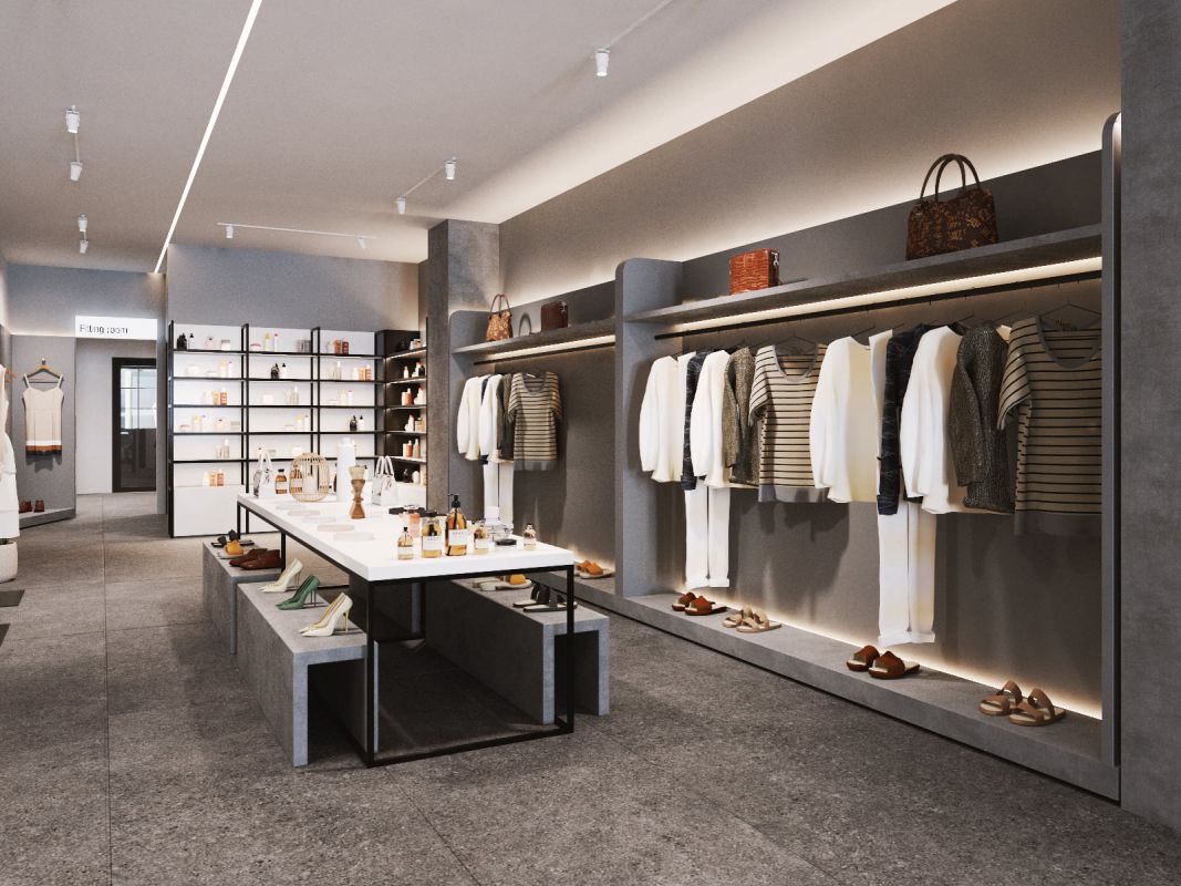 NỘI THẤT SHOP QUẦN ÁO 01