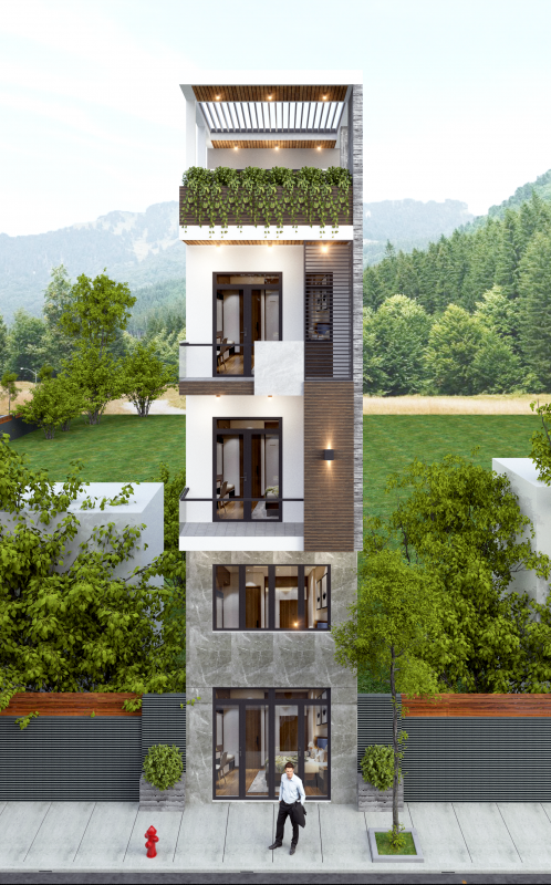 NGOẠI THẤT NHÀ PHỐ 05