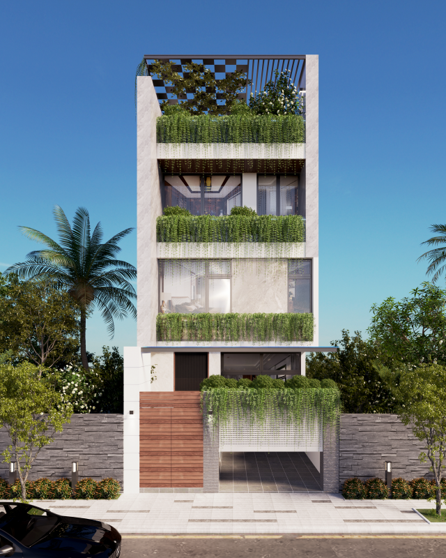 NGOẠI THẤT NHÀ PHỐ 08