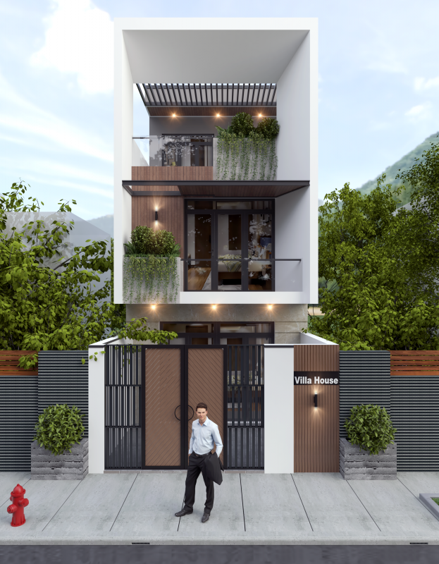 NGOẠI THẤT NHÀ PHỐ 10
