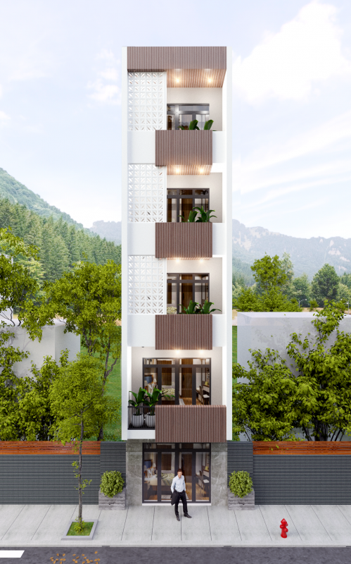 NGOẠI THẤT NHÀ PHỐ 16