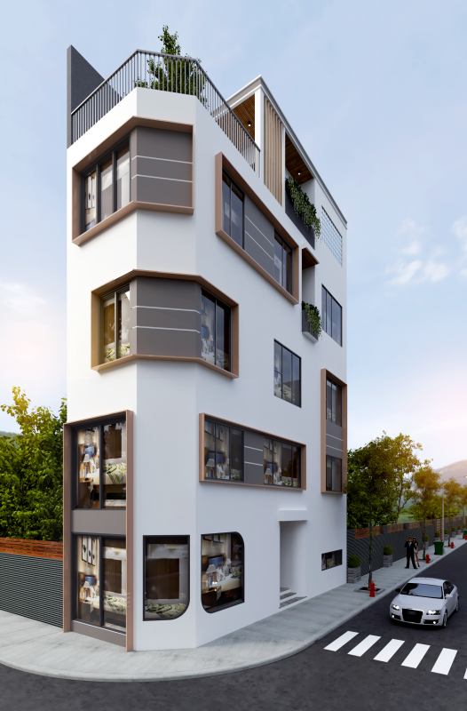 NGOẠI THẤT NHÀ PHỐ 17