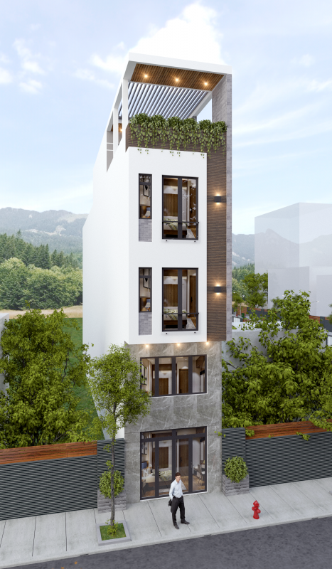 NGOẠI THẤT NHÀ PHỐ 19